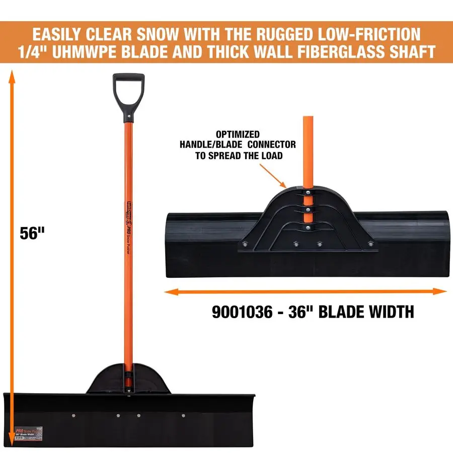 المنتجات 9001036 36 بوصة. شفرة محراث مجرفة دافعة الثلج واسعة للممرات والأرصفة وحلقات الهوكي والسكنية والتطبيق التجاري #5