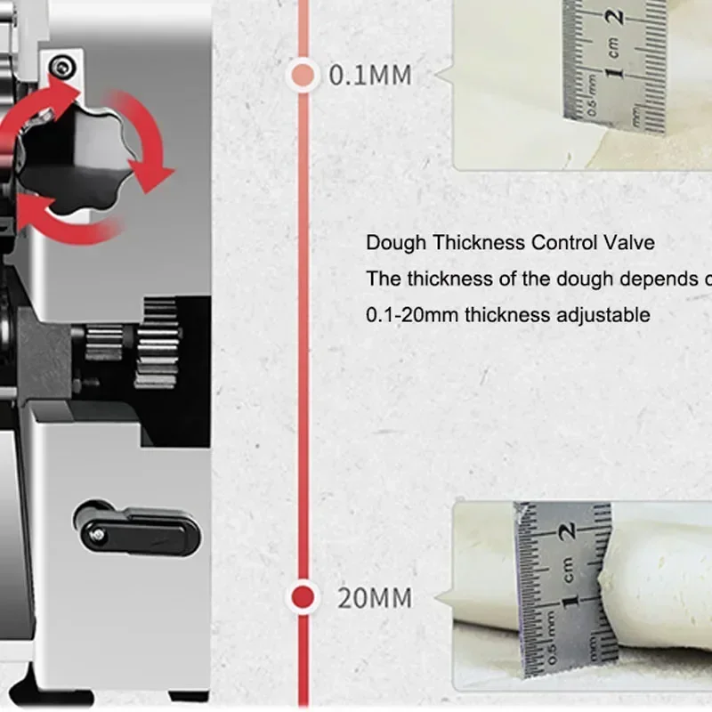 Gran oferta, máquina de prensado de fideos, amasadora de escritorio comercial, corte, máquina automática de fideos todo en uno, máquina eléctrica para dumplings