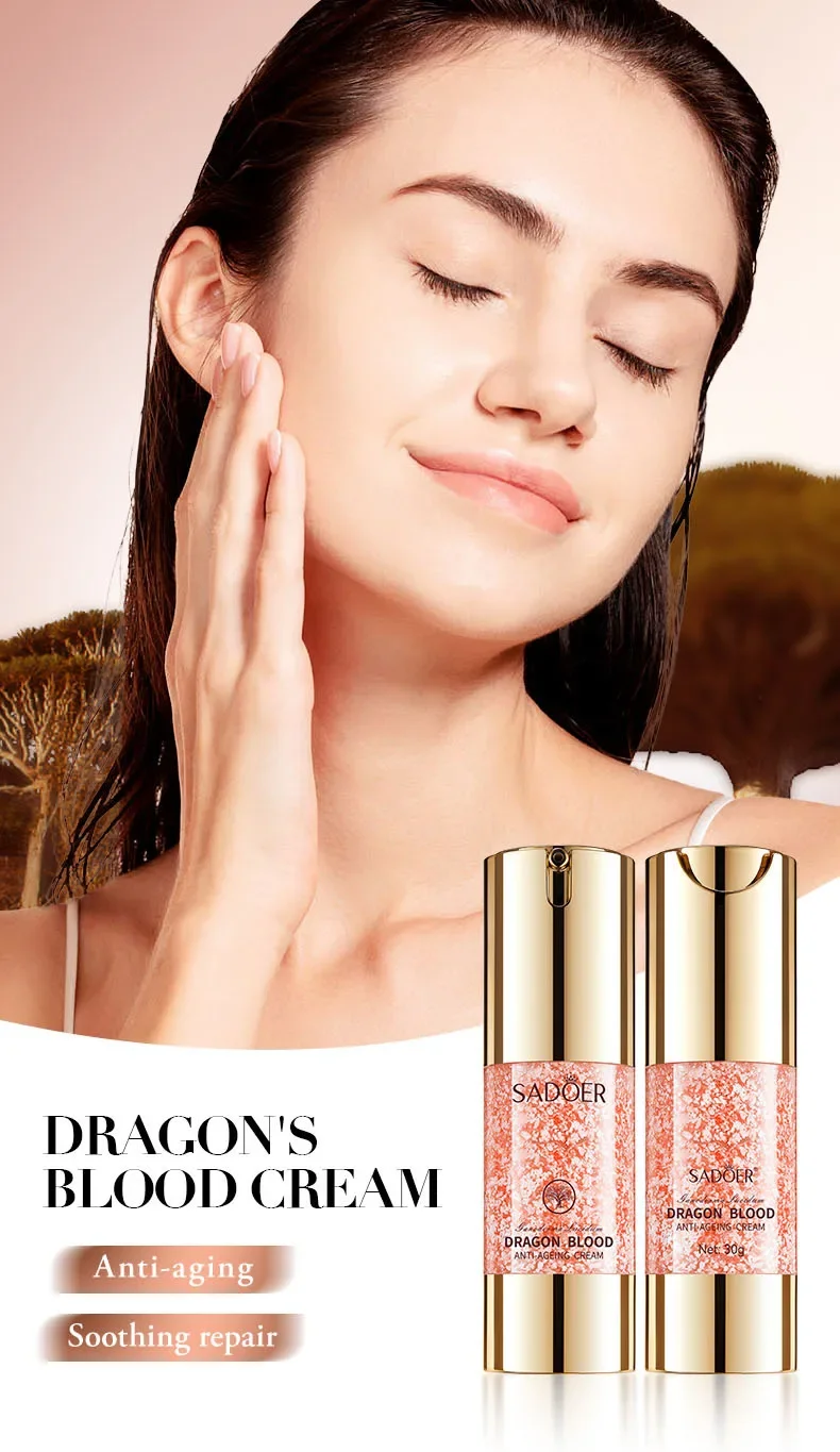 Sadoer Moisturizing Essence Cream Ganoderma Lucidum Dragon Blood Skin Care Series for Hydrated Skin
