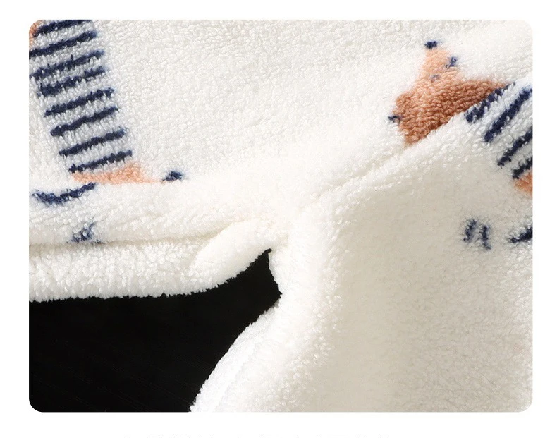 Ircomll Kinder-Set aus Flanell-Mantel und -Hose – Herbst-Frühling-Kleinkind-Oberbekleidung, Unisex-Homewear, 1–10 Jahre, Jungen- und Mädchen-Kleidungsanzug – Detail 17