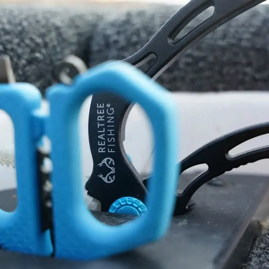 Pinza da pesca con impugnatura a pistola da 8 pollici in titanio, chiusura a molla, anello diviso