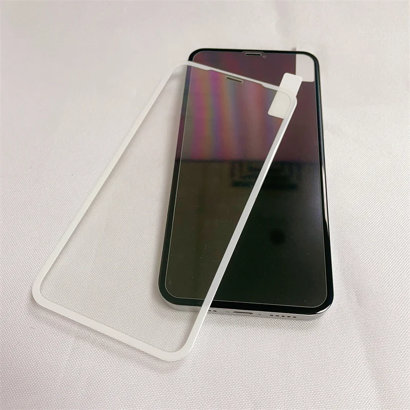 

Black White Soft-edge Glass Screen Protector For iPhone15Pro 14 13 12 11 Xsmax XR 678PLUS SE Full Coverage Front Body Protection