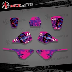 NICEMOTO Motorcycle For Yamaha PW80 PW80 All BACKGROUNDS STICKER Set Decoration