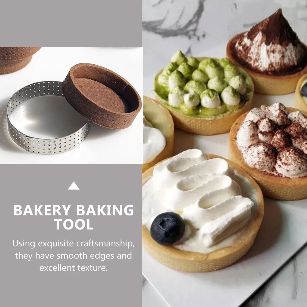 

1Pcs Round Cake Mold Stainless Steel for Mousse Cookie Baking Accessory Home Kitchen Use Cake Mold