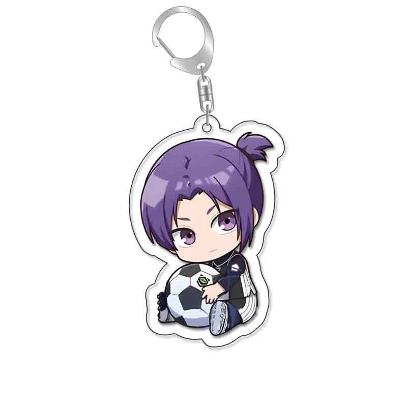 Manga Anime Blue Lock Acrylic Keychain Isagi Yoichi Bachira Chigiri Cartoon Cute Figures Key Chain Ornament Bag Charm Fans Gifts