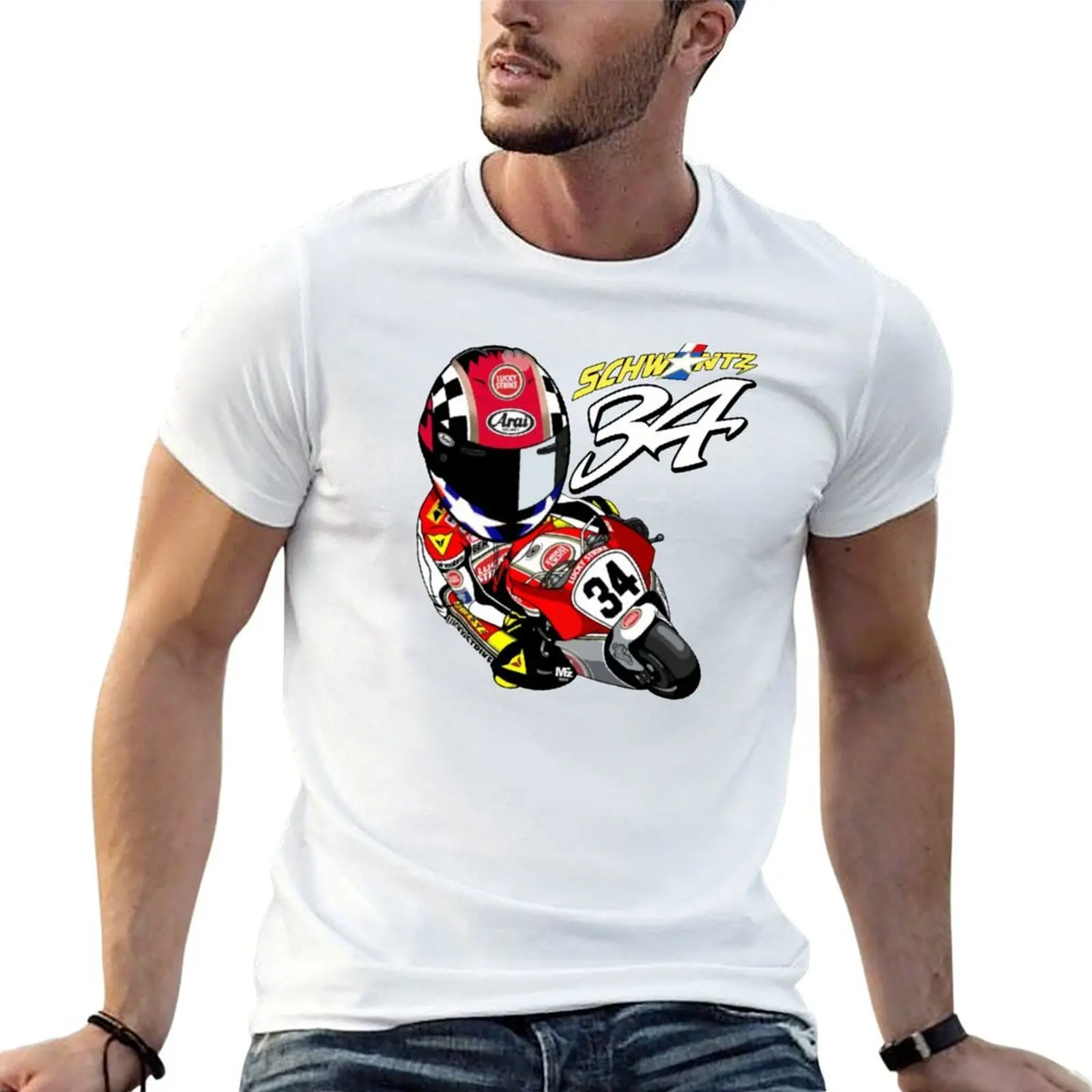 

Kevin Schwantz 34 T-Shirt man t shirt summer t shirts for man cotton man graphic t shirt T-shirt
