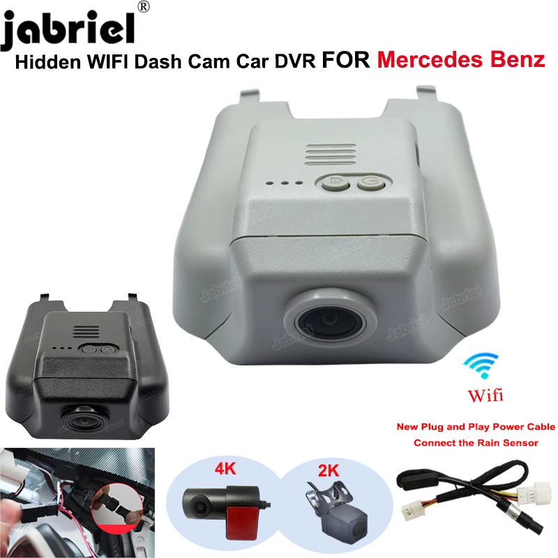 Dash Cam 4K Wifi Car DVR for Mercedes Benz R Class w251 R350 R400 for Mercedes GL x164 x166 ML w164 w166 GL450 ML350 2008-2018