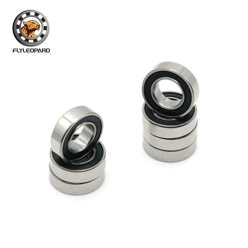 Stainless Steel Bearing 7X19X5mm S607 2RS CB (4PCS) Engine Bearing 7X19X6 Stainless Steel Hybrid Ceramic Ball Bearing