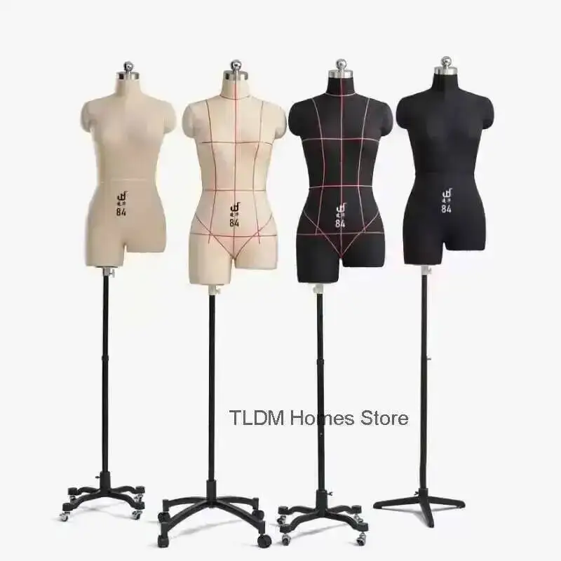 

Female Model Design Sewing Mannequins Mannequin Dressmaker for Women's Clothing Bust Dress Form Stand Metal Base k