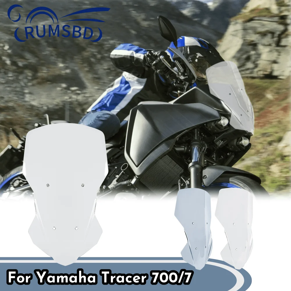 

Motorcycle Windscreen Windshield Air Flow Deflector Visor For Yamaha Tracer 700 7 Tracer700 2020 2021 2022 Wind Shield Screen