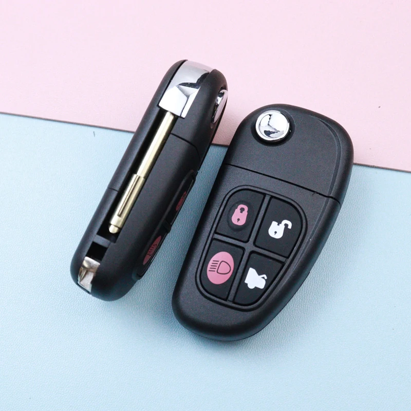 

4 buttons Car Key Housing Key Case Shell for Jaguar X S TypeXJ XJR XJ8 1999 2000 2001 2002 2003 2004 2005 2006 2007 2008 2009