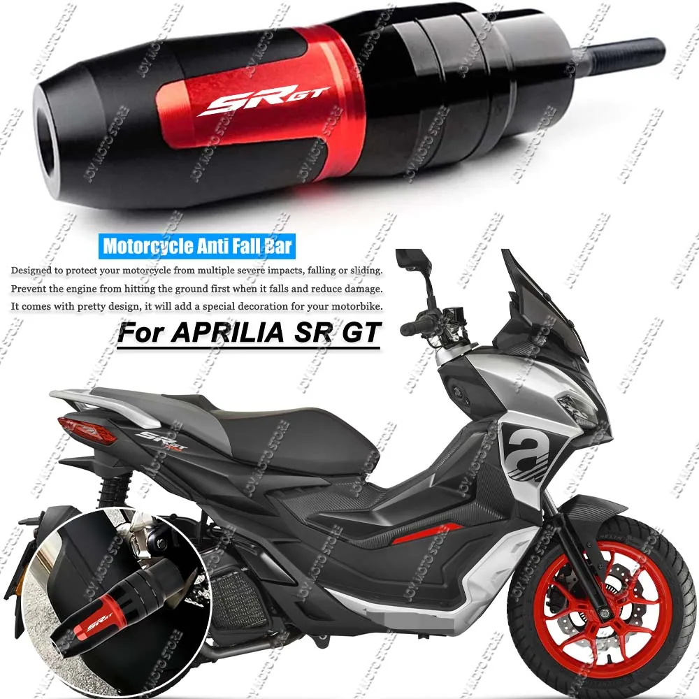 Image of Für Aprilia SR GT Motorrad CNC Zubehör Sturzschutz Auspuff-Slider Crash-Protektor