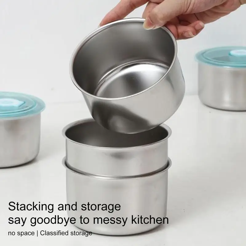 

Stainless Steel Food Containers Heightened Steel Food Container Leakproof Safe Smooth Baby Food Containers Oven Dishwsher