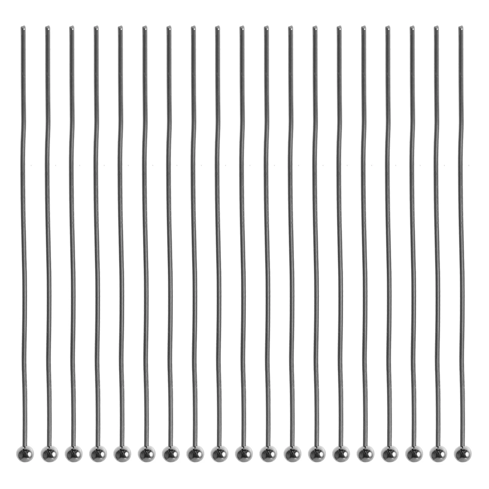 

100pcs Silver Plated Ball Head Pins Metal Jewelry Making Accessories Diy Earring Bracelet Necklace Beads Sewing Quilting Stick