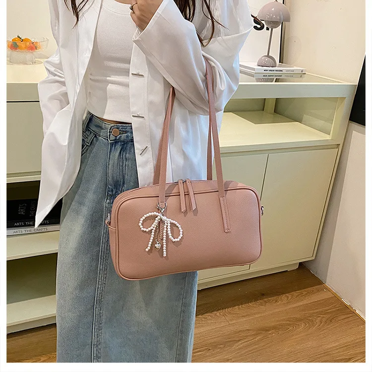

​​2025 Niche Underarm Bag, Casual Shoulder Purse for Women Versatile Top Handle Tote Relaxed Crossbody Bag Everyday Boho Purse