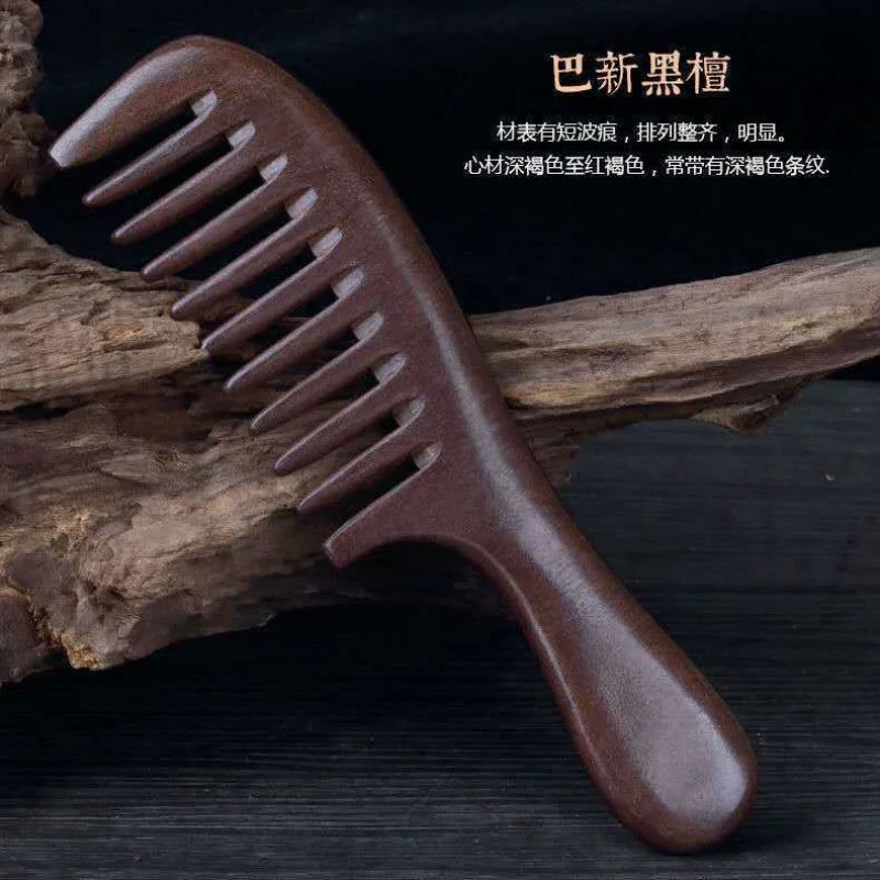 Wooden Comb Natural Handmade Comb, Fine Tooth Sandalwood Comb for Wavy hair,Thick hair, Thin hair, Straight hair, No Static