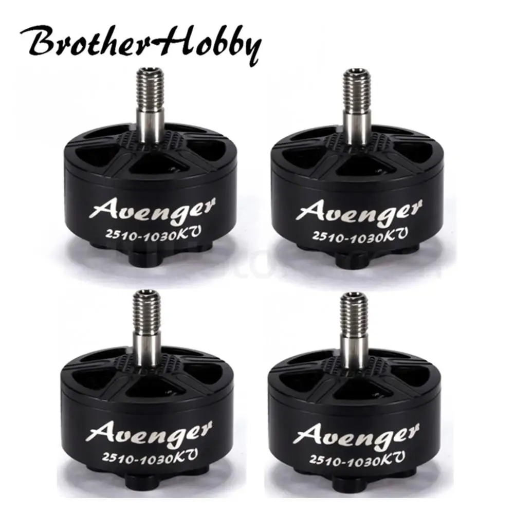 

Brotherhobby Avenger 2510 1030KV / 1380KV 5-7S Brushless Motors W/ 5mm Titanium Alloy hollow shaft for FPV Racing Drone