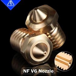 Mellow-boquilla NF V6 de alta calidad para impresora 3D, extrusora de boquilla para V6 Hotend Ender 3 Titan Prusa I3 Mk3, lote de 5 unidades