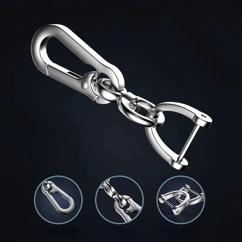 Robuste Metall-Schlüsselanhänger, Modische Accessoires für Autoschlüssel, Langlebige Organizer-Clips