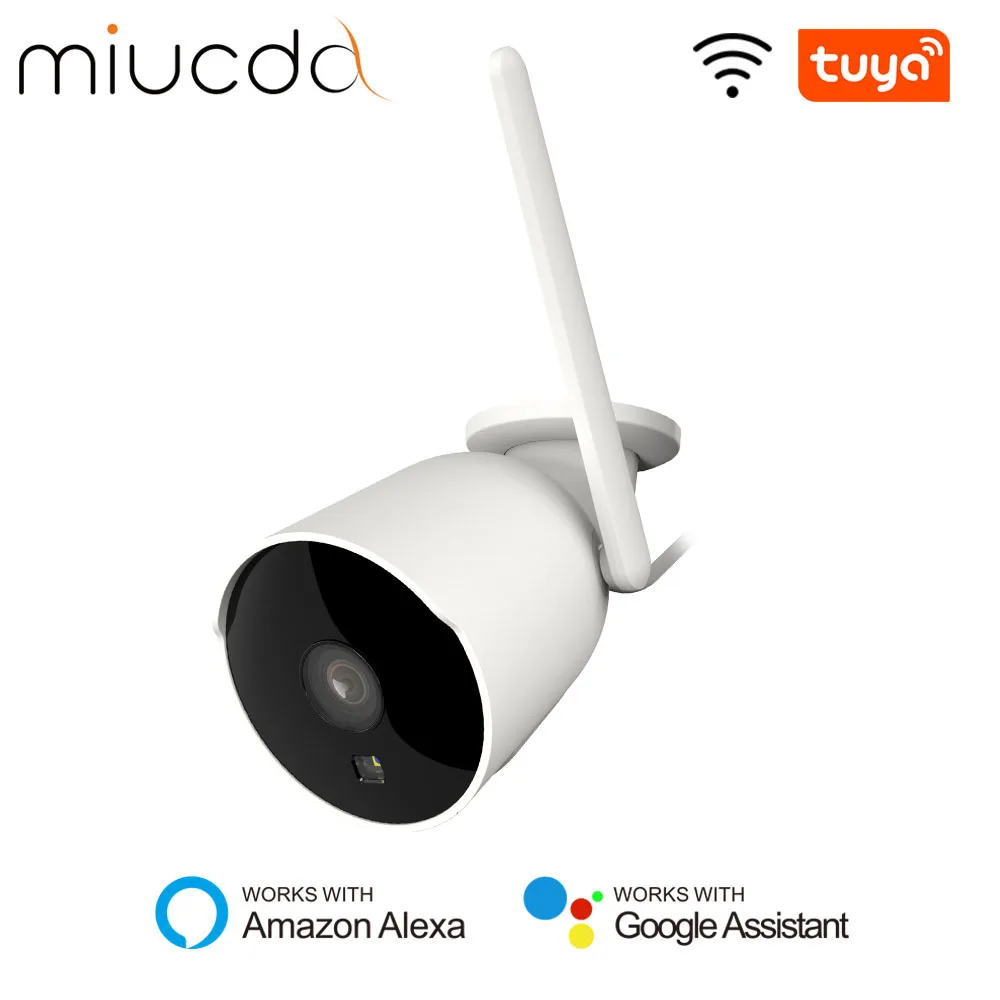 MIUCDA Tuya WiFi Smart Outdoor Wireless Camera 2MPHD Infrared Night Vision With Motion Detection Real-time APP Alerts Camera