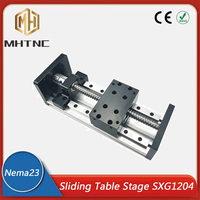 100mm-800mm SXG1204 screw Linear Guide Table Rail Sliding Table XYZ Axis Ball Screw precision linear slide CNC cross module