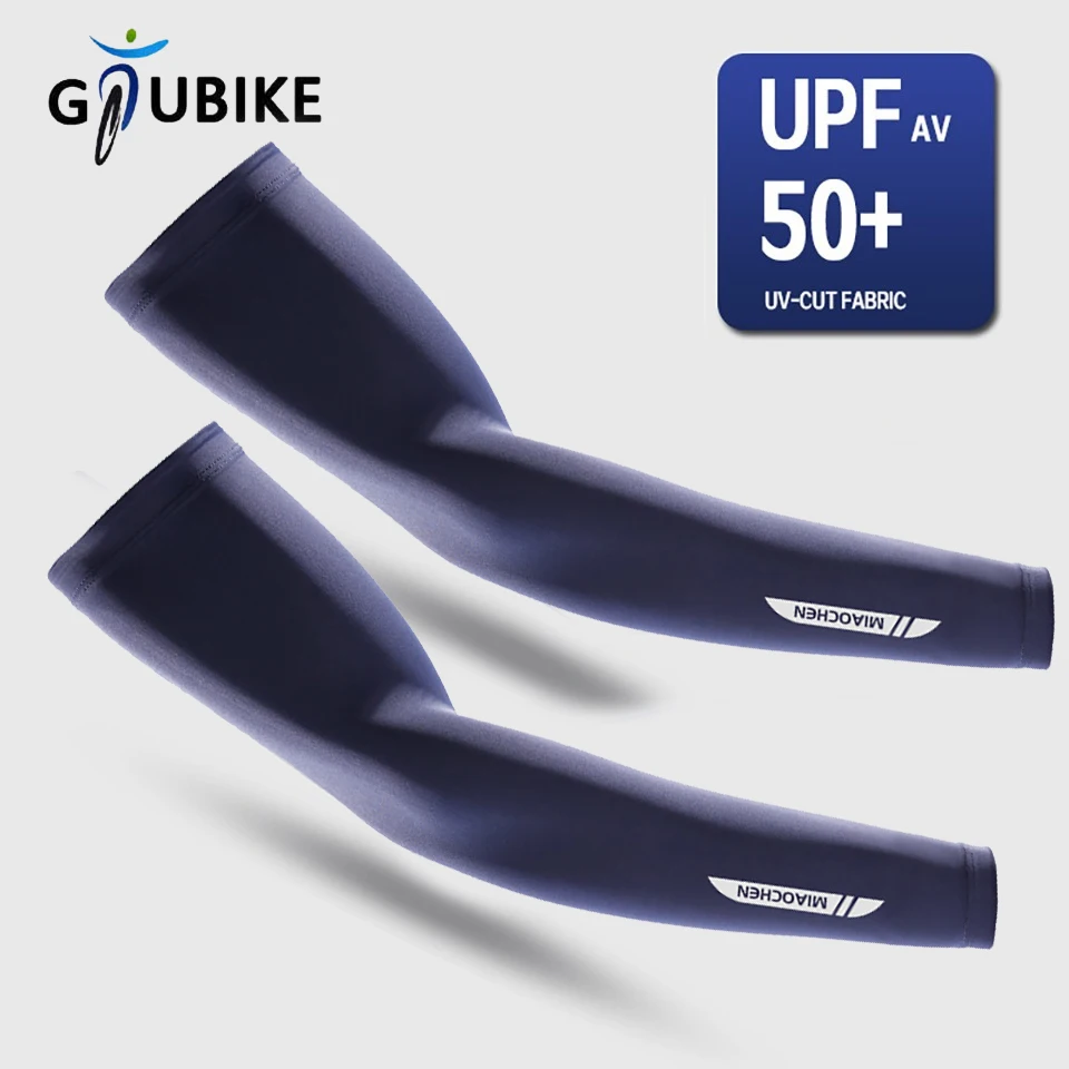

Летние нарукавники GTUBIKE для бега, езды на велосипеде, вождения, дышащие, из ледяного шелка, эластичные, с защитой от солнца, для мужчин и женщин