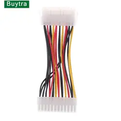 1 adet plastik 20 Pin 24 Pin konnektör adaptör kablosu 14cm 20-Pin erkek 24-Pin için dişi adaptör kablo ATX PSU için Mini HP