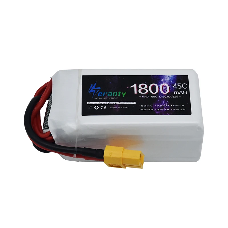 TERANTY 4S Lipo Batterij 14.8V 1800/2600/2800/3300/4200/5200/6000/6800/7800/8200/9300/10400mAh Voor RC Auto Quadcopter Vliegtuig