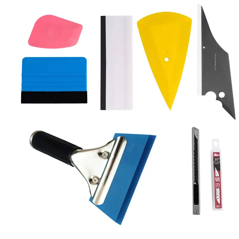 Wrap Tools Vehicle Vinyl Car Film Sticker Window Tinting tools Set Felt Squeegee Scraper  Car Wrapping Tool Kit