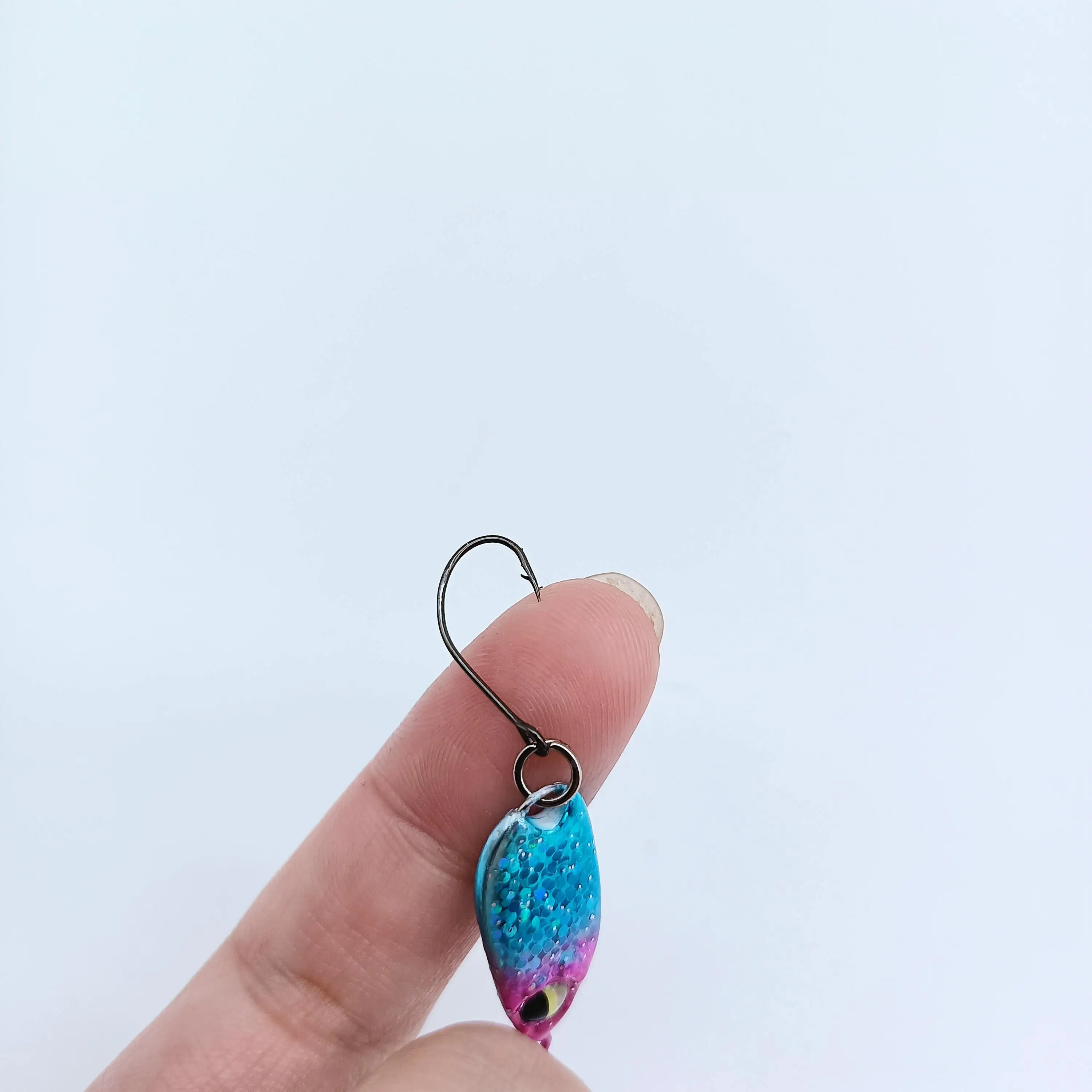 Duoduoyu 1 Stück Micro Jig Mini Löffel Angel köder 3g/5g Micro Metal Köder Hart Pailletten Köder Spinner Löffel mit Single Hook Stream – Detail 11