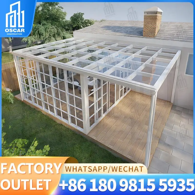 

Victorian Patio Kits Aluminum Enclosure Prefabricated Sunroom for Pool Garden Home USA sunroom