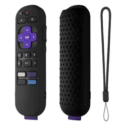ForRoku Express 4K+ Silicone Remote Cover For TCL Hisense ForRoku TV Remote Sleeve Skin Smart TV Remote Case Protective Sleeve