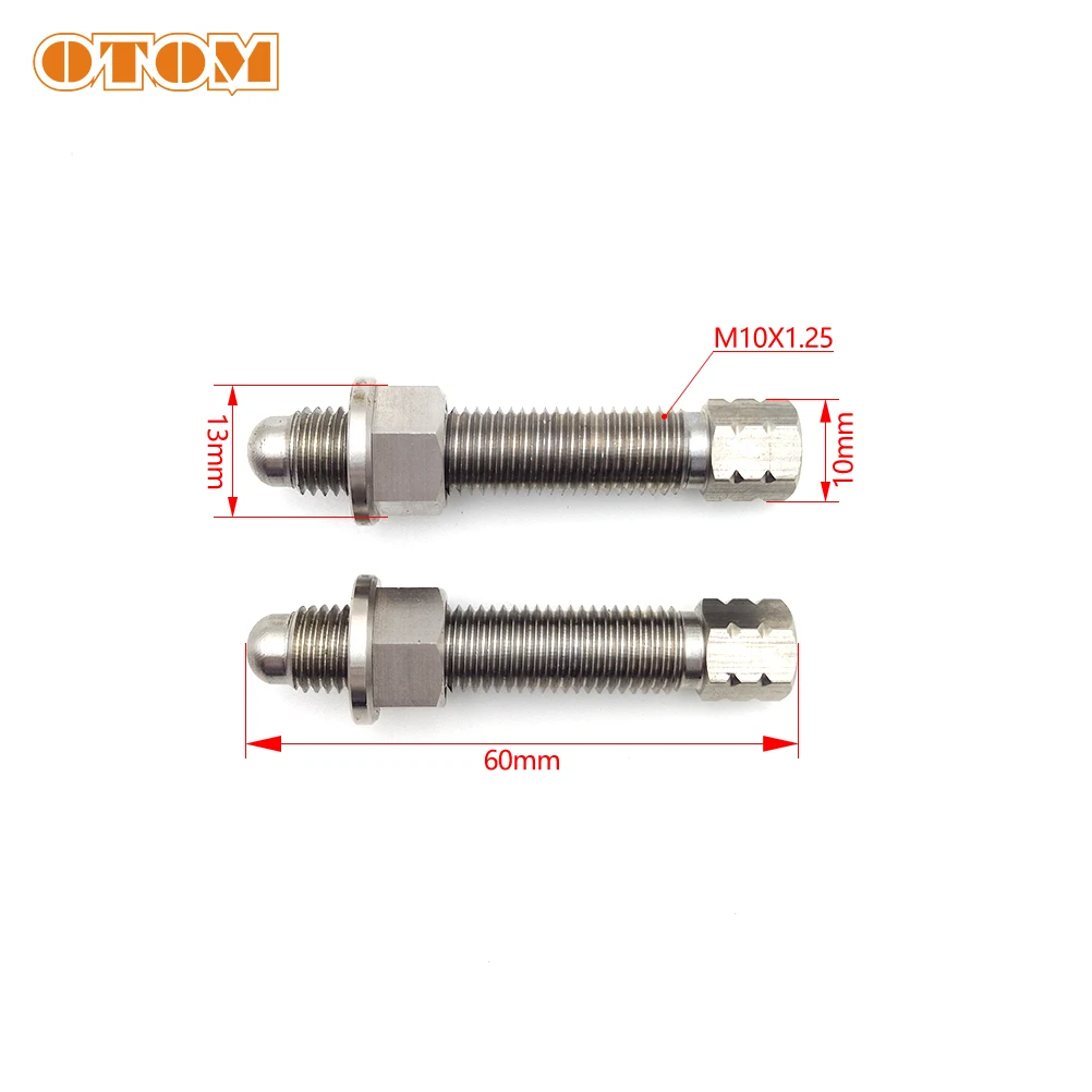 OTOM Motorcycle Stainless Steel Chain Adjuster Bolt Motocross Swing ARM Screws Nuts Parts For KTM EXC SX-F EXCF Husqvarna TE FX