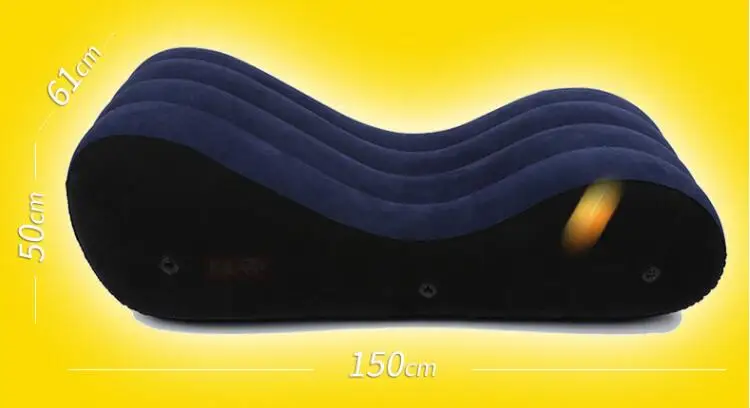 150*61cm Multipurpose Comfortable Postural Assistance Adult Sex Sofa Bed Inflatable Lounge Chair