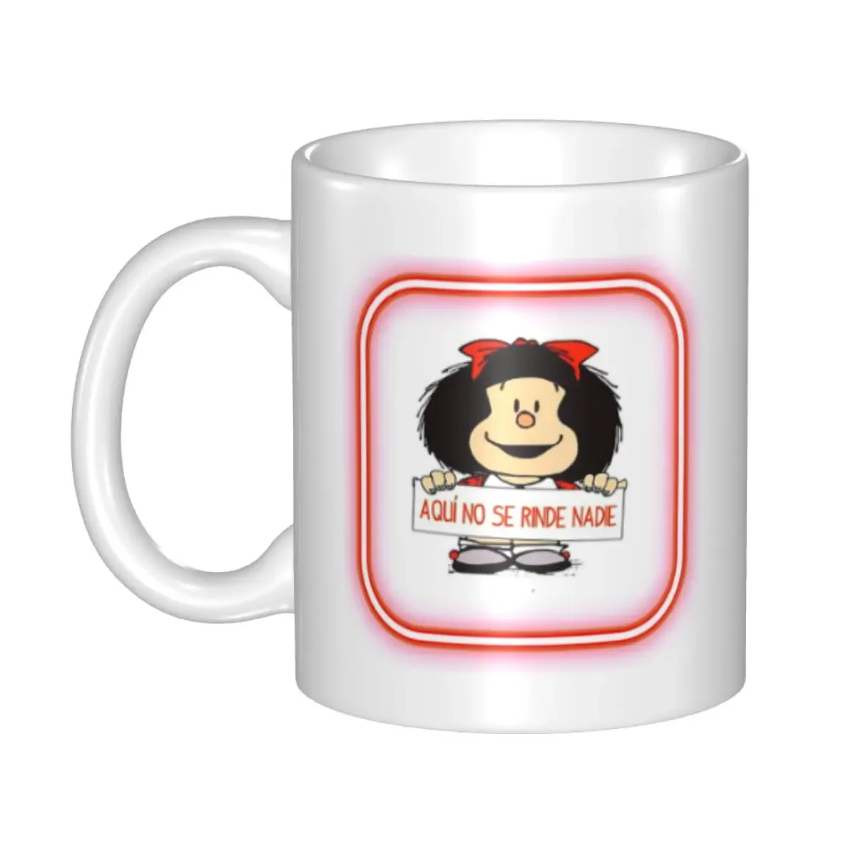 Thinking Mafalda Coffee Mug DIY Personalized Argentina Manga Quino Cartoon Ceramic Milk Tea Mug