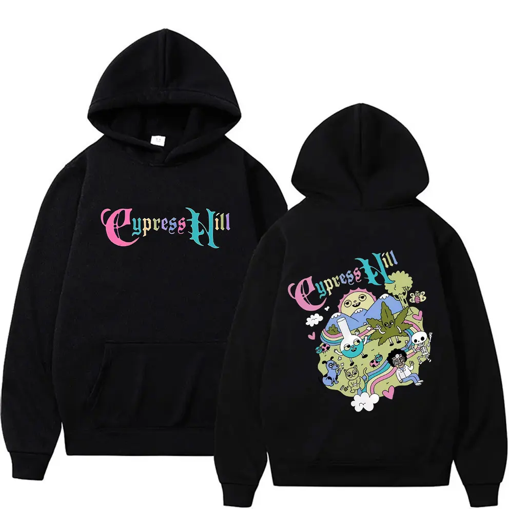 Rapper Cypress Hill Cartoon Funny Style Print Hoodie Skeleton Graphic Hoodies Men's Women's Hip Hop Fashion Oversized Streetwear
