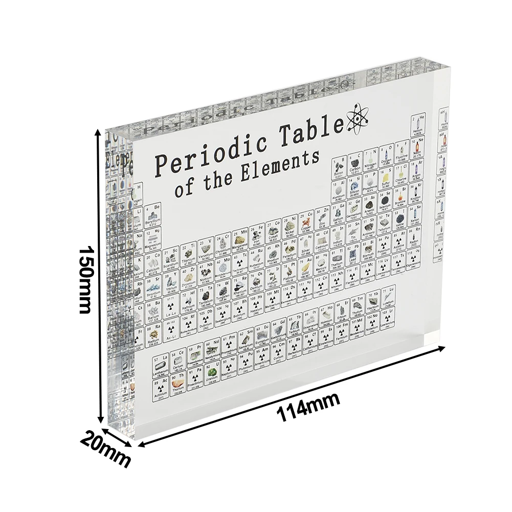 With Elements Letter Decoration Periodic Table Teaching Display 85 Bit Periodic Table Ornament Transparent Black And White Print