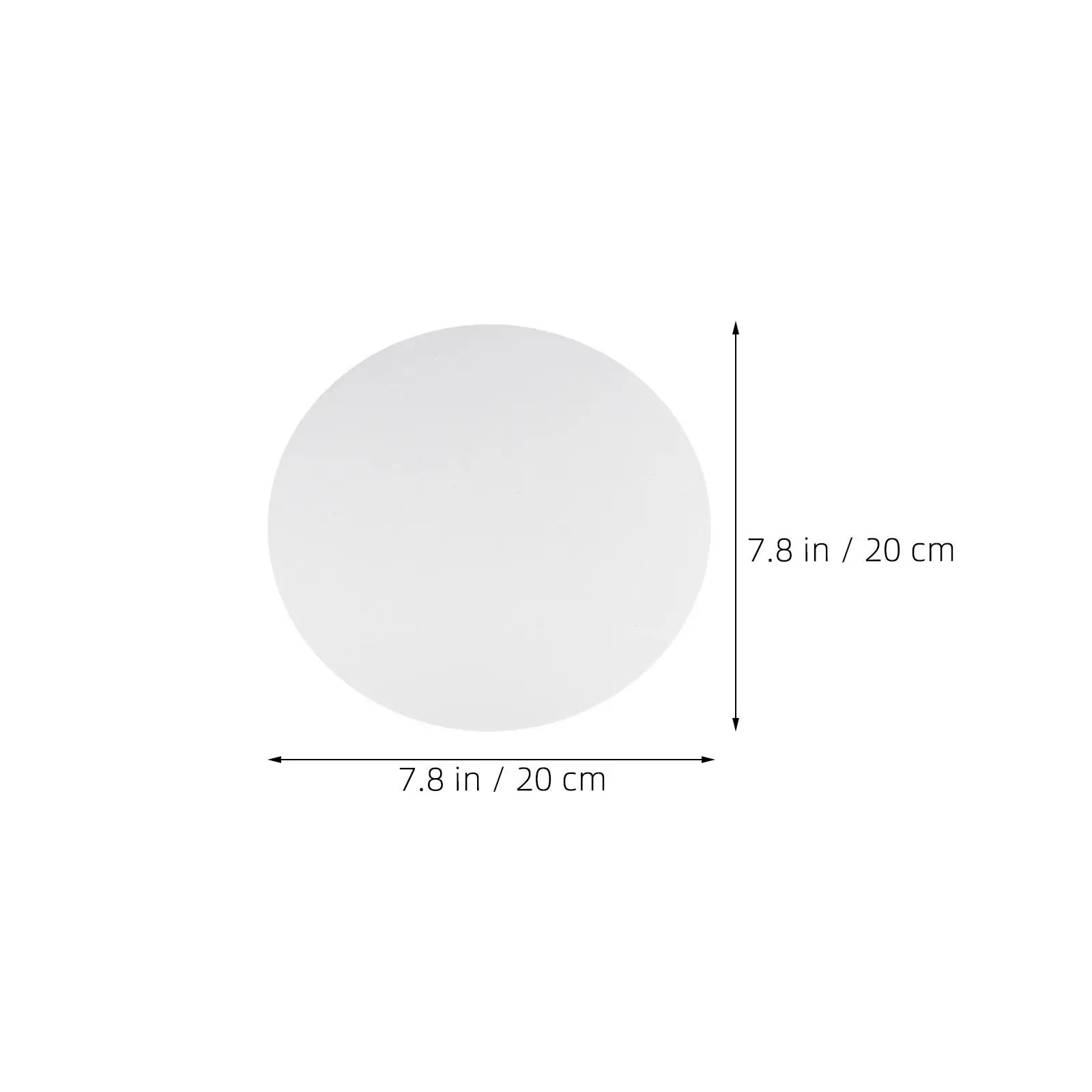 5Pcs Round Blank Canvas Boards 7.87 Inch Cotton Surface for Oil Acrylic Watercolor Painting Art Projects Art Painting Board