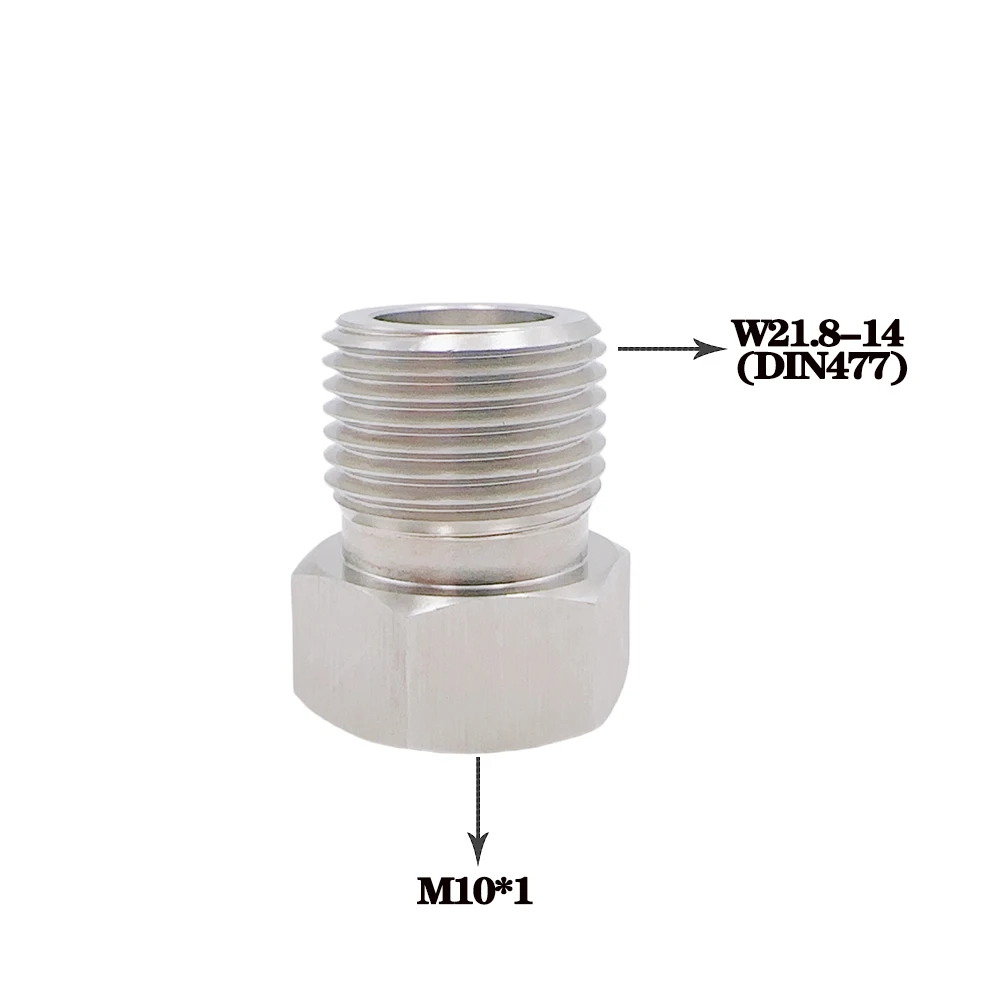 Image of CO2-Argon-Gasadapter für Druckminderer von Wiederverwendbaren zu Einweg-Gasflaschen M10x1 Inertgas-Kartuschen