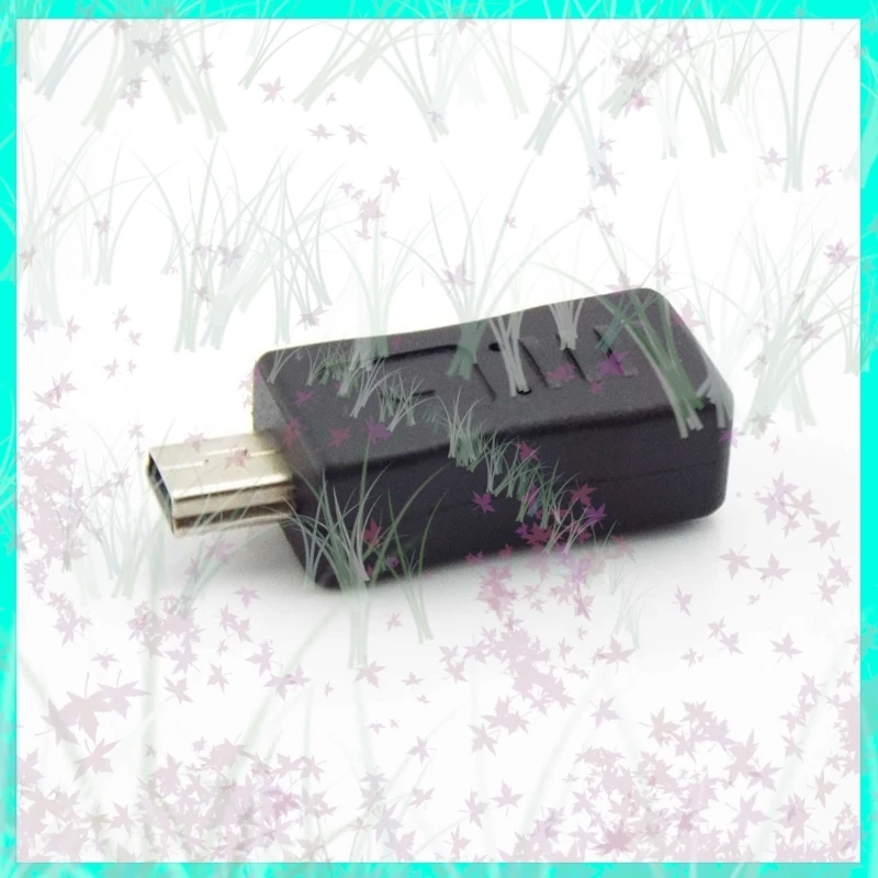 Portátil Micro USB hembra a Mini USB macho enchufe Jack 5Pin adaptador conector cargador convertidor negro teclado conversión enchufe E3