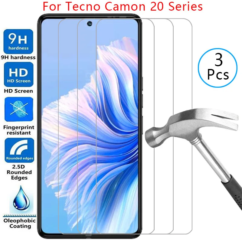 screen protector for tecno camon 20 pro premier protective tempered glass on techno camon20 20pro 4g 5g phone film glas 9h camom