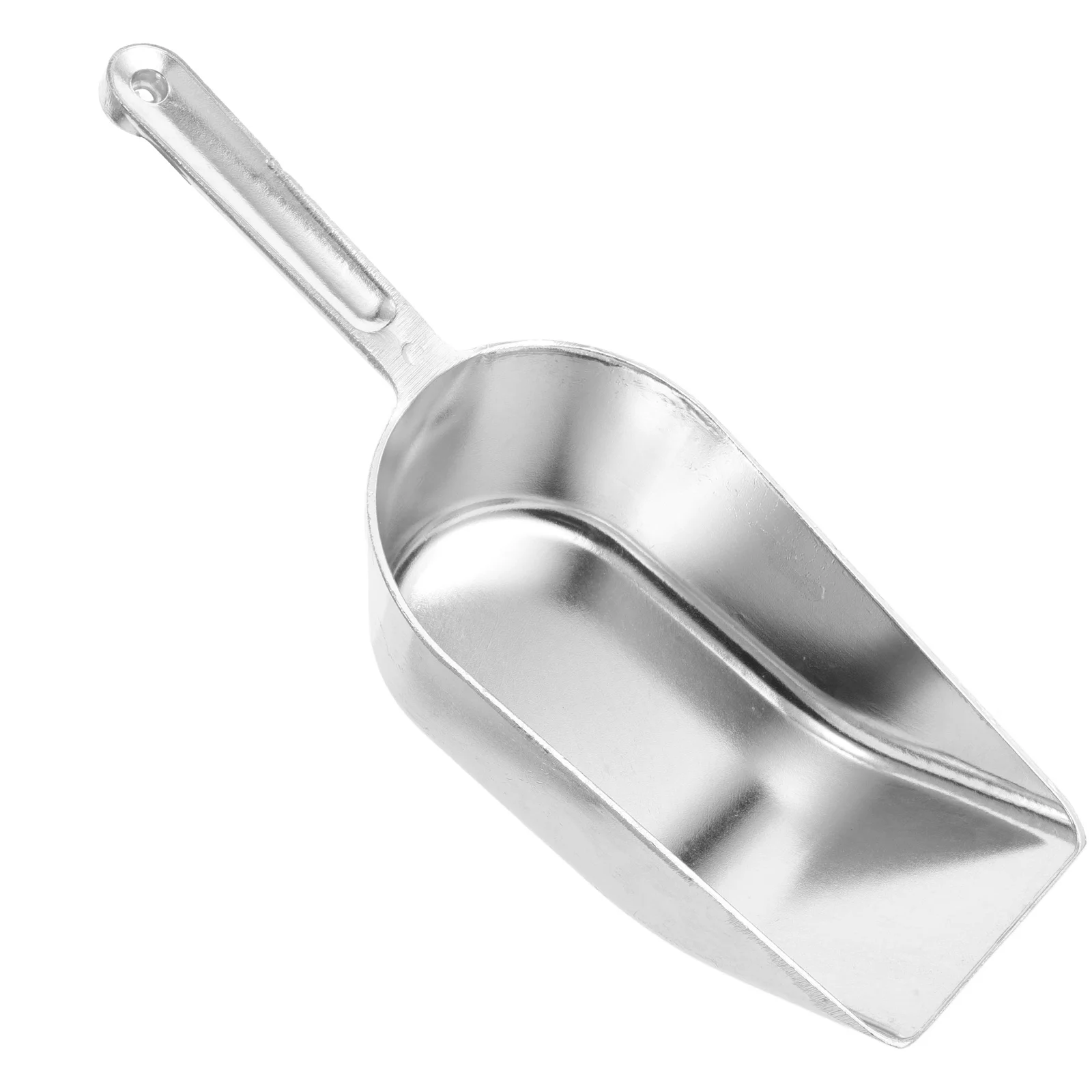 

Ice Scoop Shovel Aluminum Cube Scooper Metal Stainless Steel Grain Silver Freezer Scoops