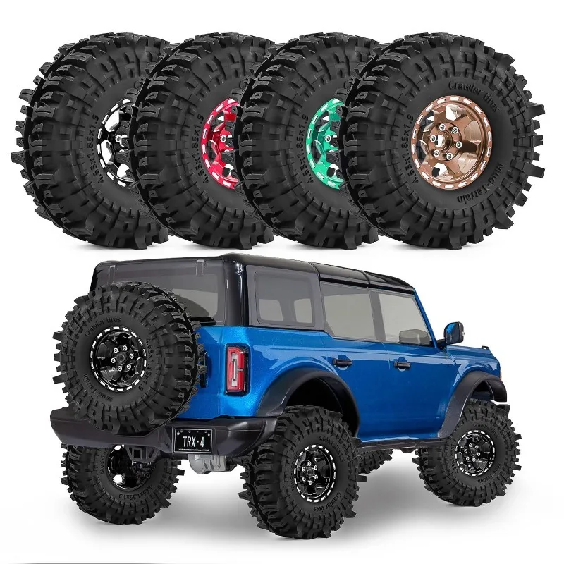 

1.9 Inch RC Crawler Wheels Tires Set 12mm Hex Upgrades Fits TRX4 SCX10 TRX6 Capra Enduro Gen8 Wraith Axial Trxs Redcat HSP