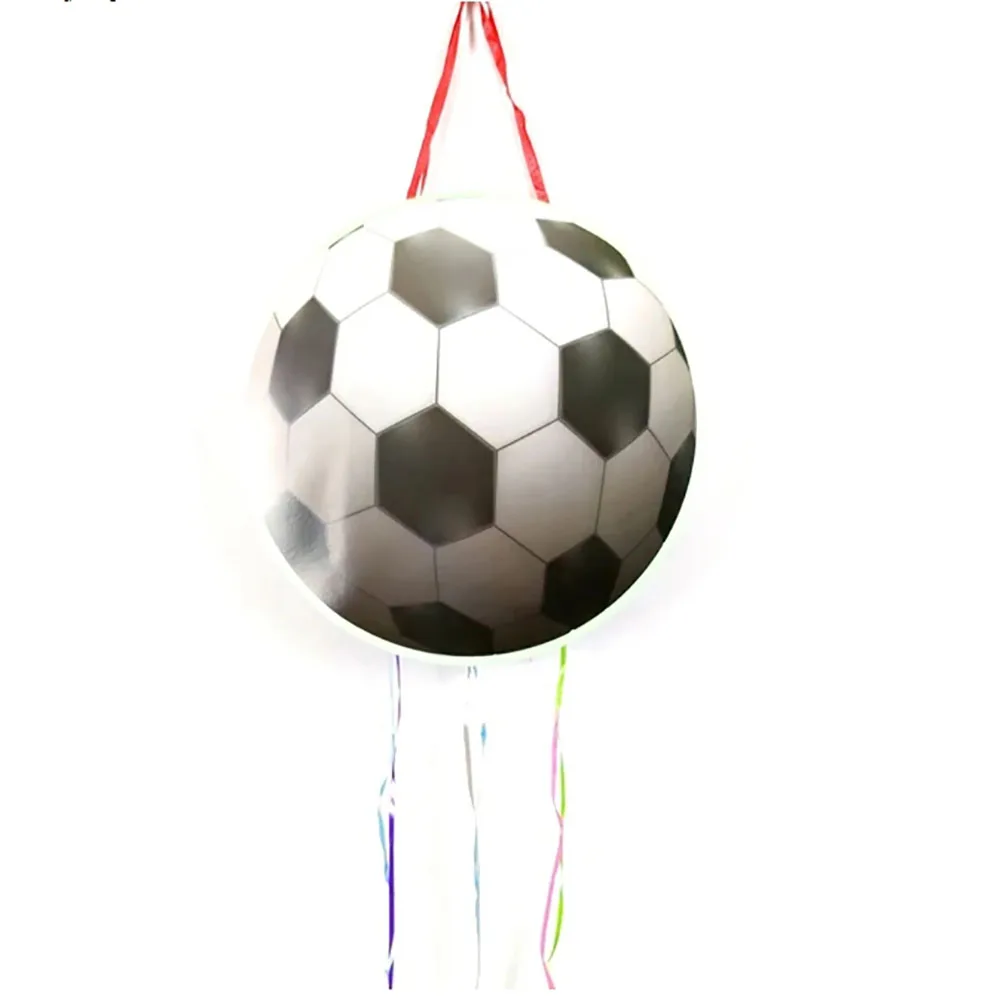 

Boys Kids Favors Football Soccer Ball Theme Paperboard Pinatas Happy Birthday Events Party Decorations DIY Pinata 1pcs/lot