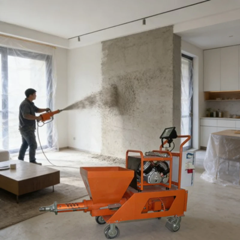 

Spray Painting Machine Electric Mortar Spraying Machine Cement Mortar Spray Gun Air Hopper Cement Gun For Building Wall