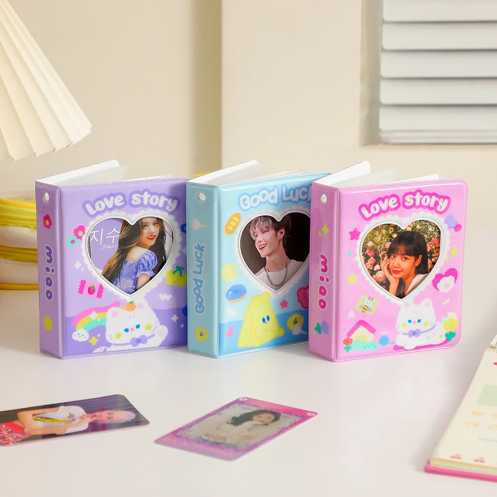 Cartoon Cat 3-Inch Small CardMini Album, Girl Love Bean Photo Storage Album