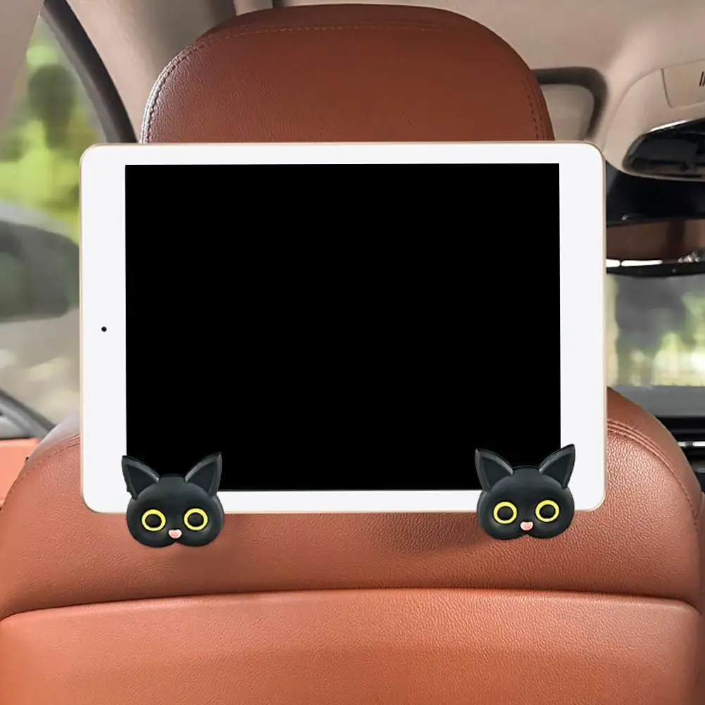 2 قطعة لطيف هريرة سيارة مسند الرأس هوك العالمي المقعد الخلفي حامل مُنظِم اكسسوارات السيارات التخزين الداخلي #2