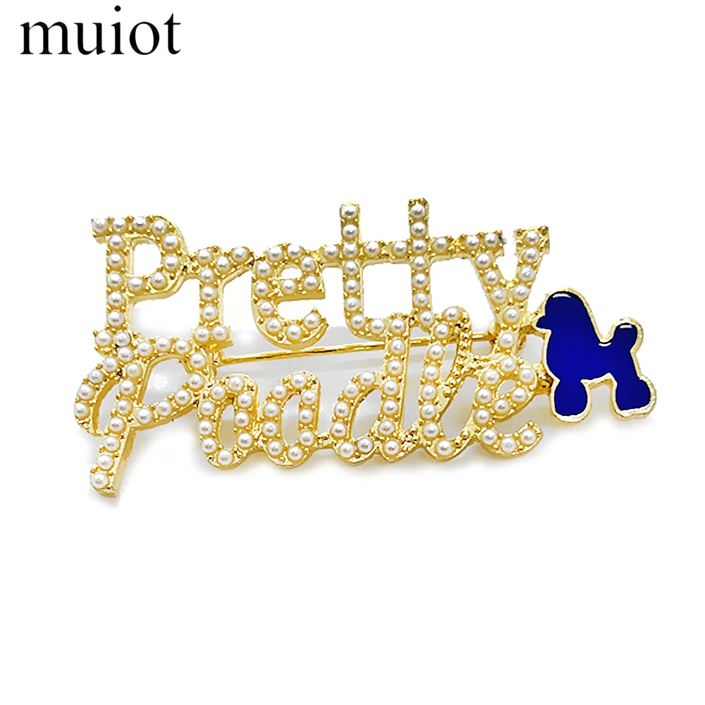 SIGMA GAMMA RHO sorority stands for pretty poodle letter Pearl jewelry brooch pinwomen