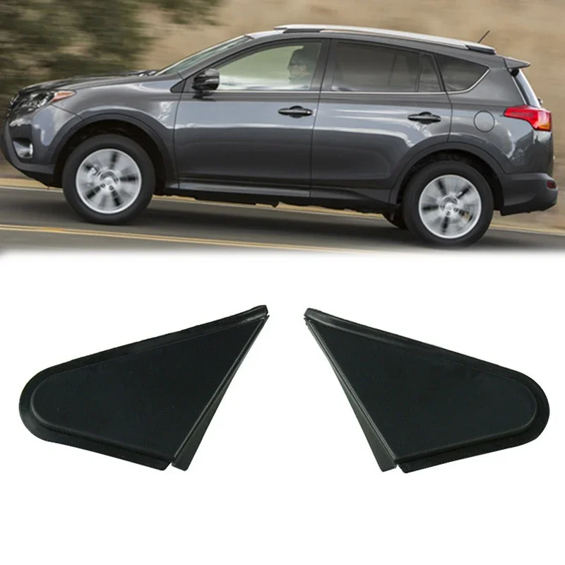 Black Car Side Mirror Corner Triangle Cover Accessories For Toyota RAV4 2013 2014 2015 2016 2017 2018 60117/18-0R040 Auto Parts