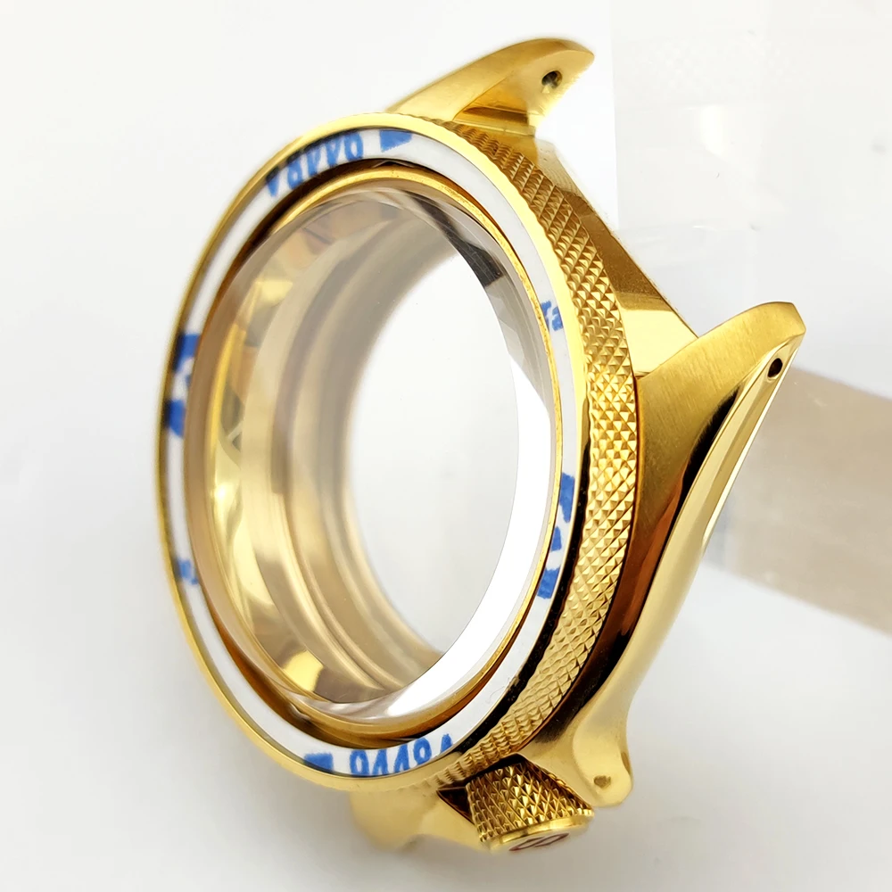 NH35 Case 42mm Watch Case sapphire convex/flat glass For NH35/NH36 movement For SKX007/SKX009 Case Men's luxury watch case - view 4